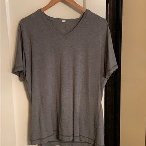 Grey lululemon workout shirt
